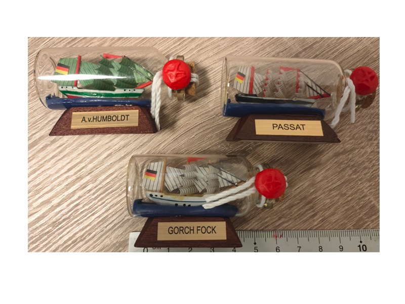 VORORDER-2026-21023 Buddelschiffe 6,5cm - 3 sort.