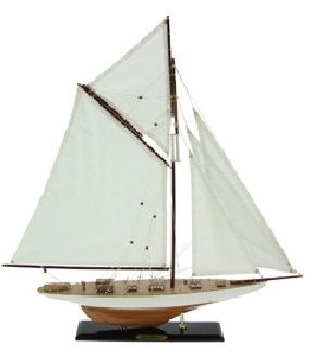 22338 Segelyacht blau/weiß 35x7x65cm