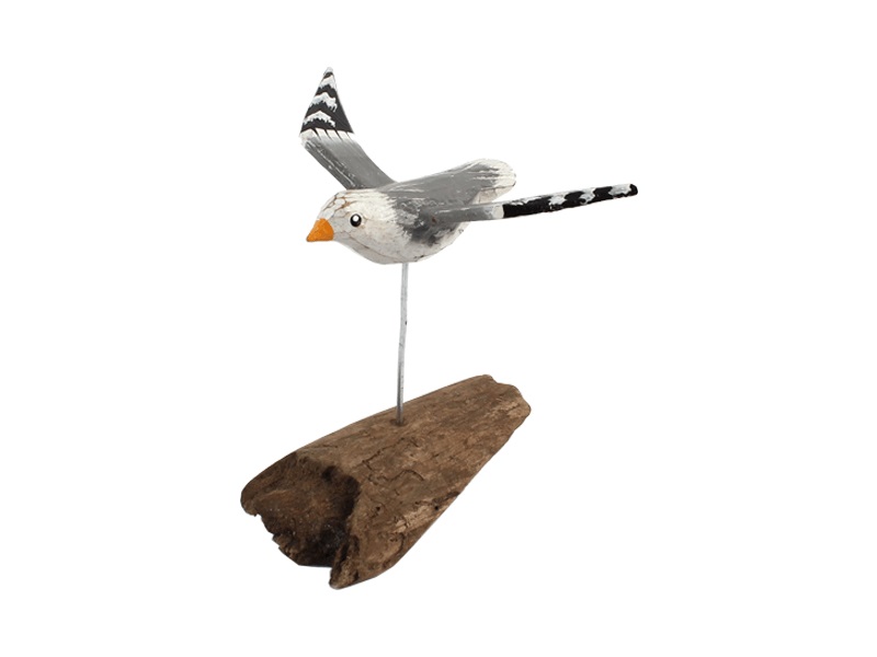 22954 Möwe über Stamm 16x12x18cm