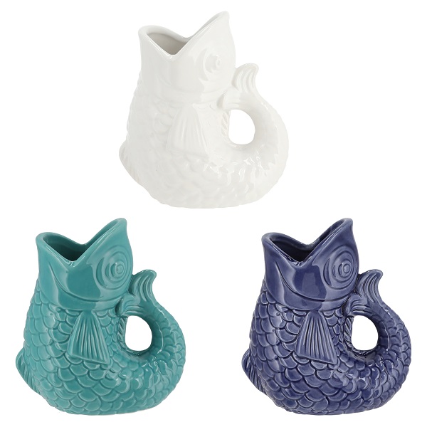 VORORDER-2026-23316 Vase, Fisch, 3 sortiert, S VORORDER-2026-23316 Vase, Fisch, 3 sortiert, S