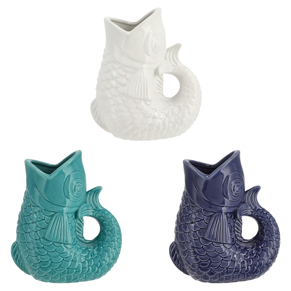VORORDER-2026-23317 Vase, Fisch, 3 sortiert, M