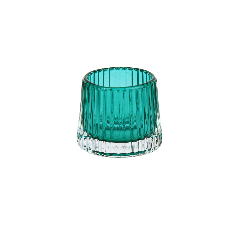 24138 Teelicht Glas Türkis