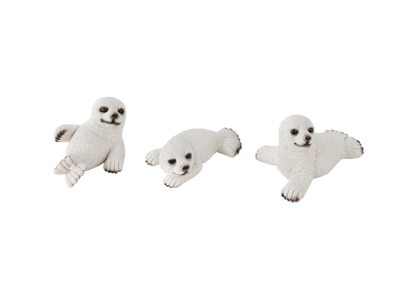 25259 Seehund weiß 6,5x5x3cm
