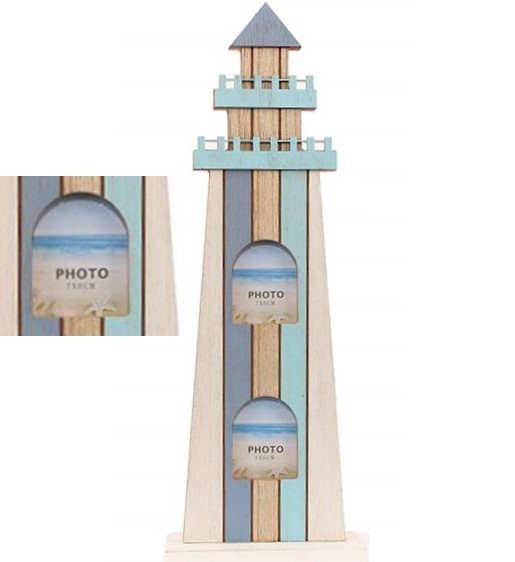26406 Bilderrahmen Leuchtturm 42cm