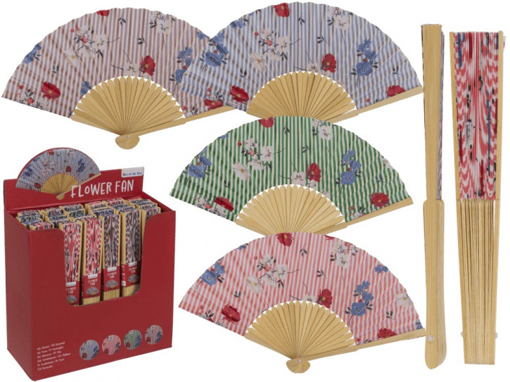 30207 Fächer Oriental Flower 21cm