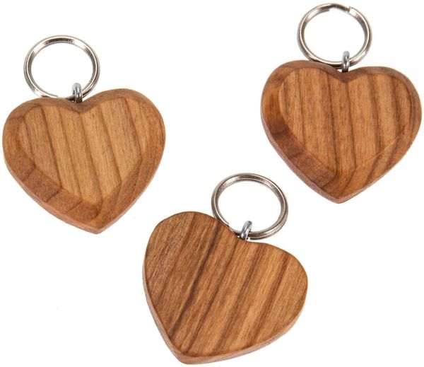 VORORDER-2027-36286 Flacher Holz-Schlüsselanhänger