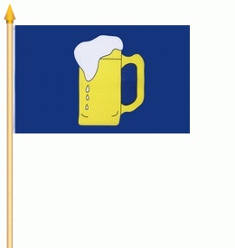 VORORDER-2027-60131 Stockflagge BIER 30x45cm