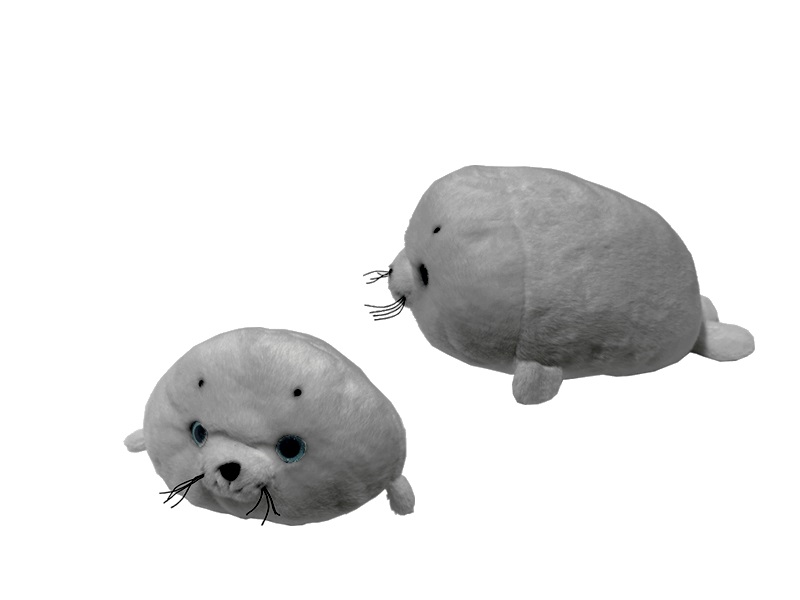 VORORDER-2026-77431 Plüsch Seehund Grau 14cm