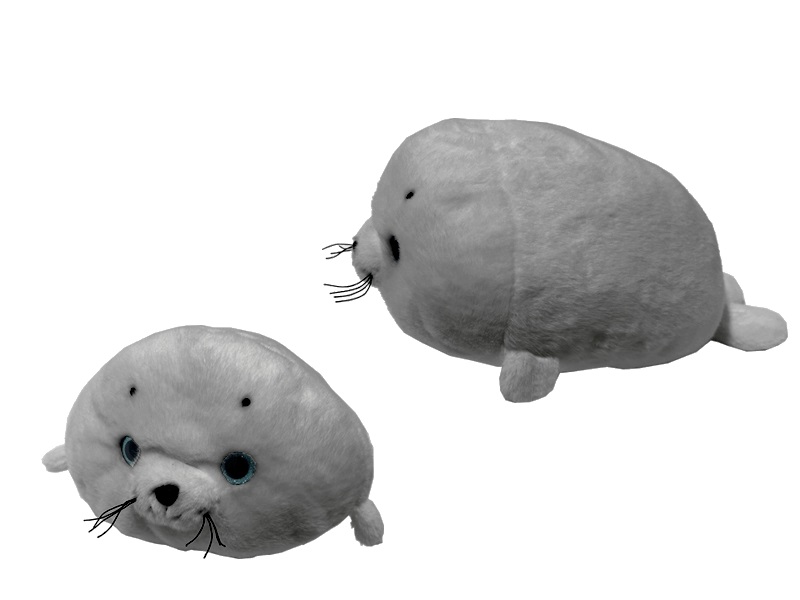 VORORDER-2026-77434 Plüsch Seehund Grau 20cm