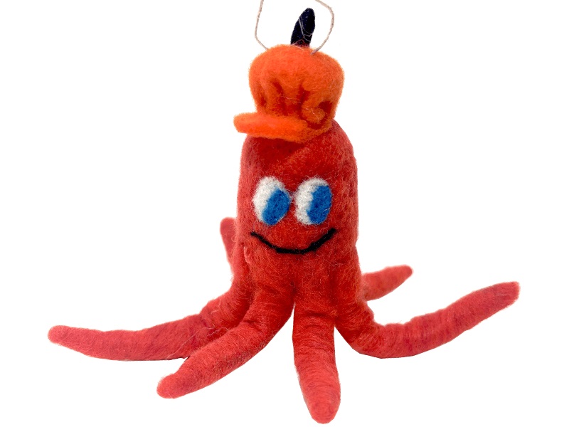 VORORDER-2026-77620 Filz Hänger Oktopus 12cm VORORDER-2026-77620 Filz Hänger Oktopus 12cm